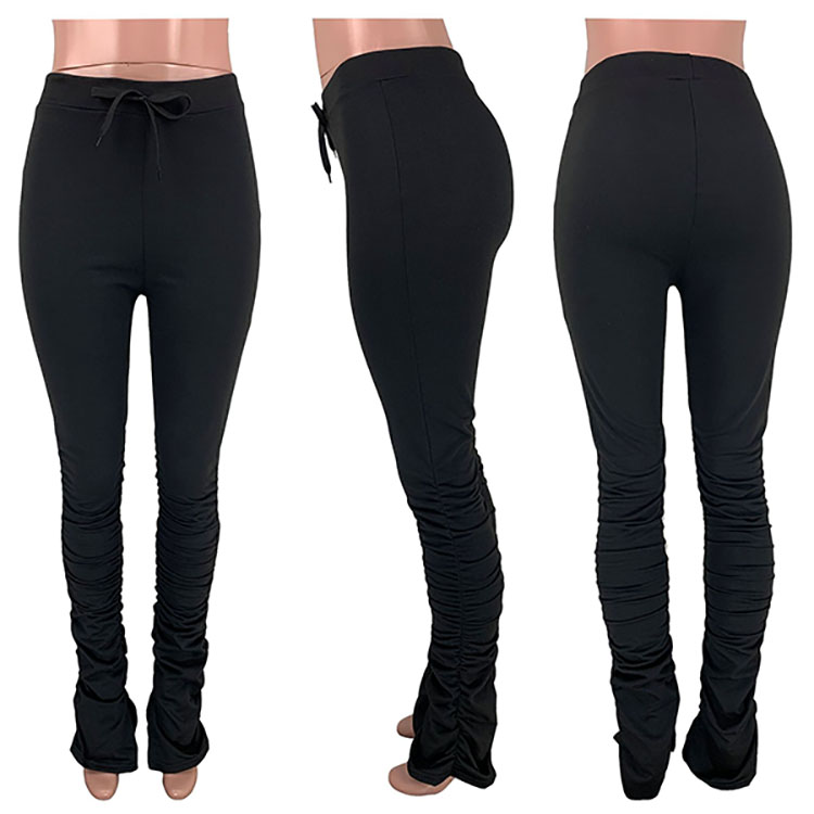 Ladies Stacked Joggers Wholesale