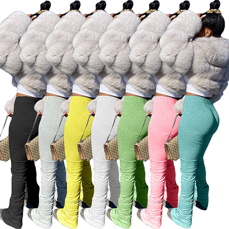 other colors Pleated Stacked Leggings Wholesale