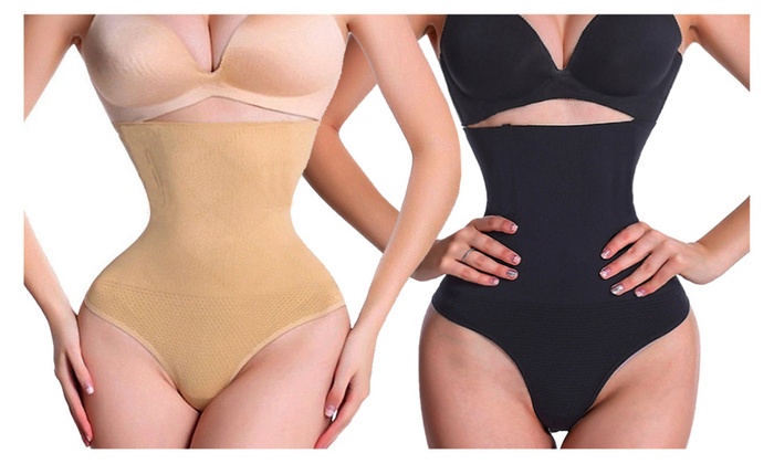 Where did the shapewear squeeze the meat?