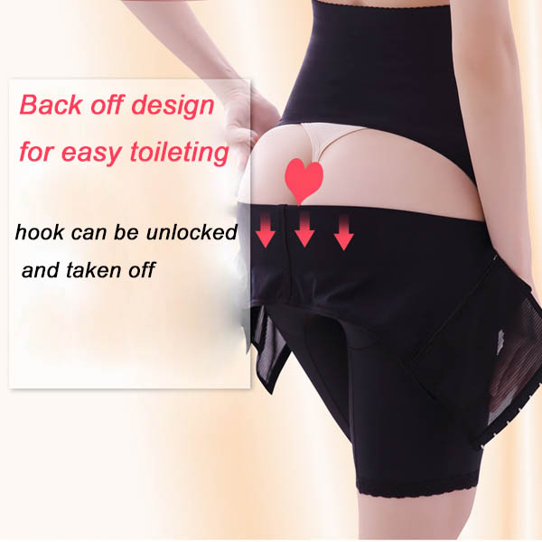 The back of Wholesale High Waist Shaping Shorts