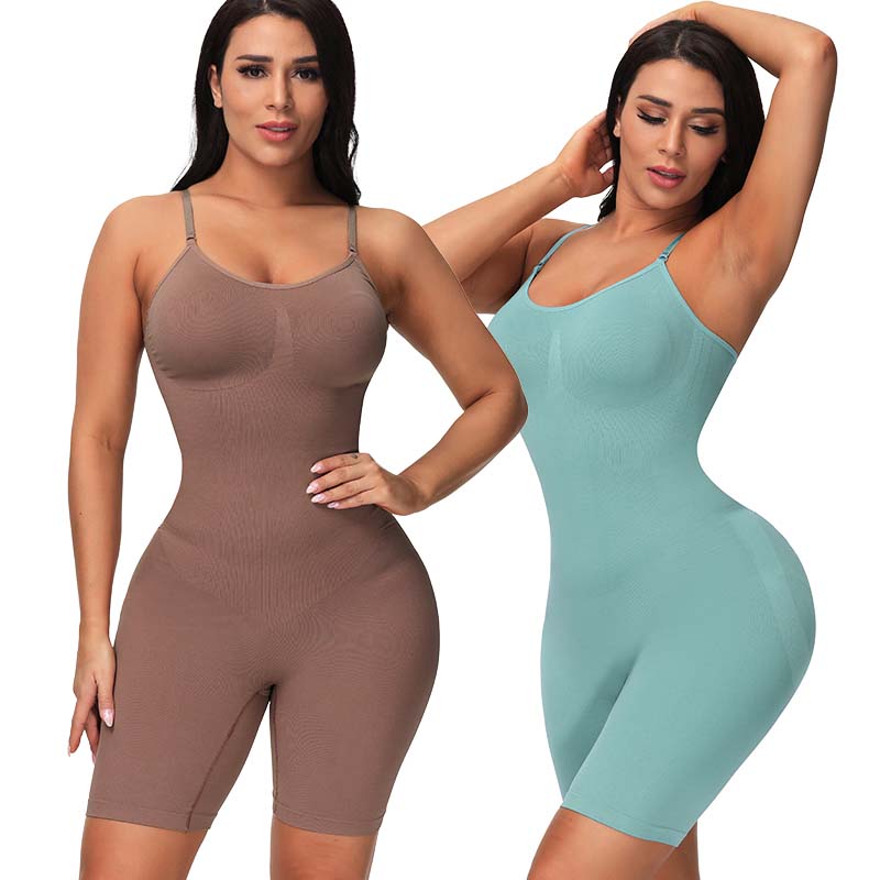 Seamless Shapewear blue and brown